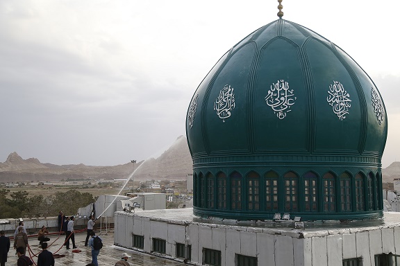 آیین شست‌وشو گنبد مسجد مقدس جمکران