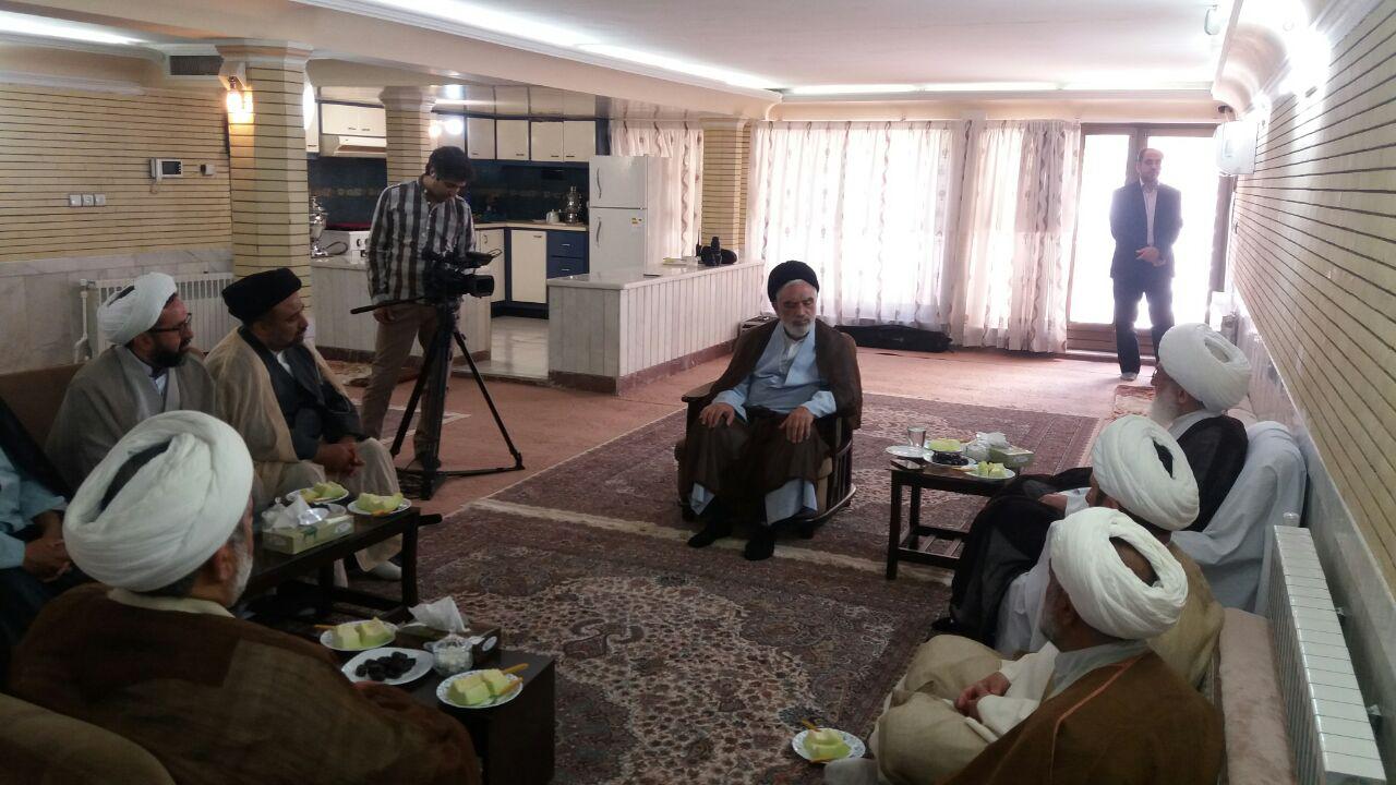 دیدار مدیر و معاونین حوزه علمیه خراسان با آیت الله نوری