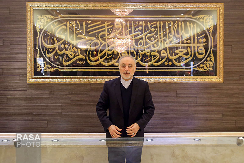 دیدار علی اکبر صالحی رئیس سازمان انرژی اتمی با مراجع تقلید