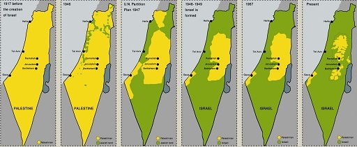 نقشه فلسطین