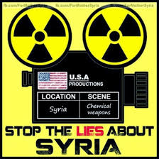 پروپاگاندای غرب و آمریکا در مورد سوریه. متن عکس: دروغ پردازی در مورد سوریه را متوقف کنید