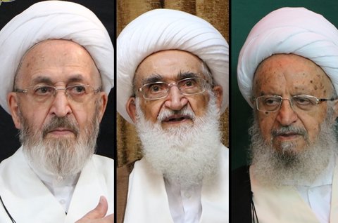 حضرات آیات نوری و مکارم و سبحانی