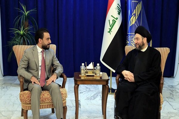 رایزنی «عمار حکیم» با «محمد الحلبوسی» رییس جدید پارلمان عراق