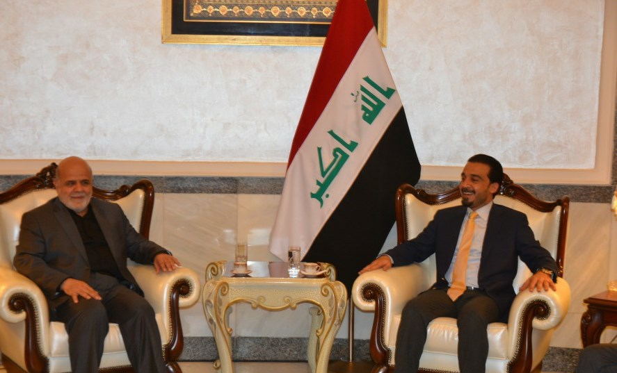 دیدار «محمد الحلبوسی» رییس جدید پارلمان عراق با ایرج مسجدی سفیر جمهوری اسلامی ایران