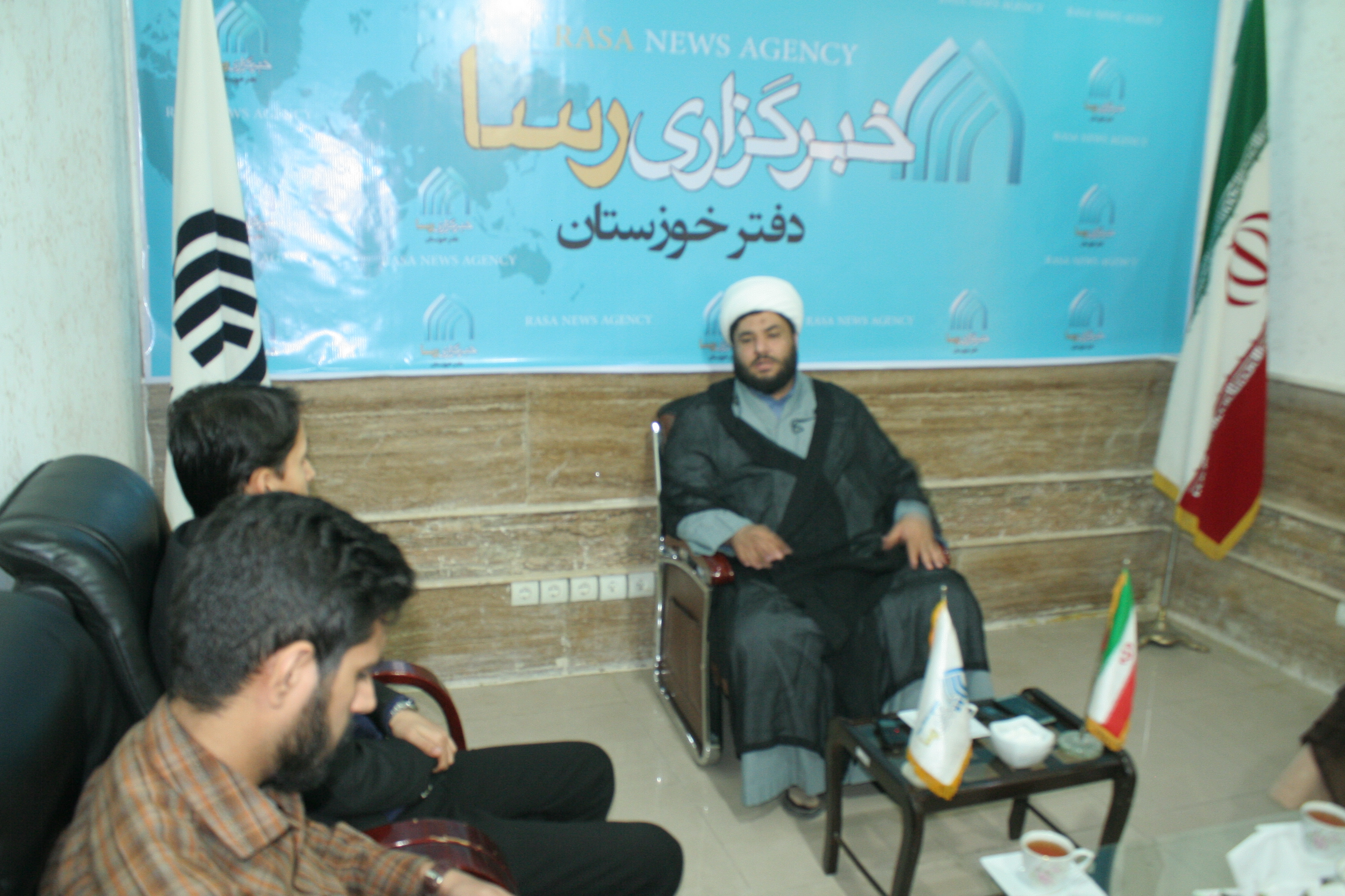حضور مسؤول اتحادیه انجمن های اسلامی استان در دفتر خبرگزاری رسای خوزستان