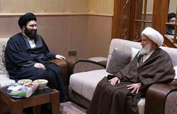 دیدار سید علی خمینی با رهبر شیعیان بحرین