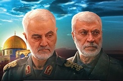 خون شهیدان سلیمانی و المهندس راه آزادی و پیروزی بر دشمنان را نشان داد