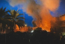 به آتش کشیدن سفارت سوئد در عراق؛ بغداد و استکهلم محکوم کردند
