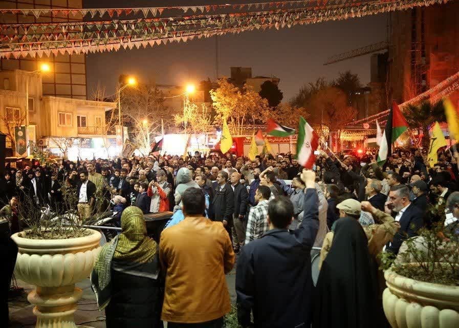 تجمع مردم تهران در محکومیت جنایات اخیر رژیم منحوس صهیونیستی