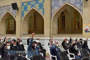 تجمع طلاب خراسان رضوی در اعتراض به جنایات تروریستی افغانستان