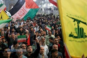 تجمع مردم مشهد در حمایت از حمله موشکی علیه رژیم صهیونیستی