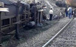 ۴ واگن قطار باری در منطقه ورسک سوادکوه از ریل خارج شد